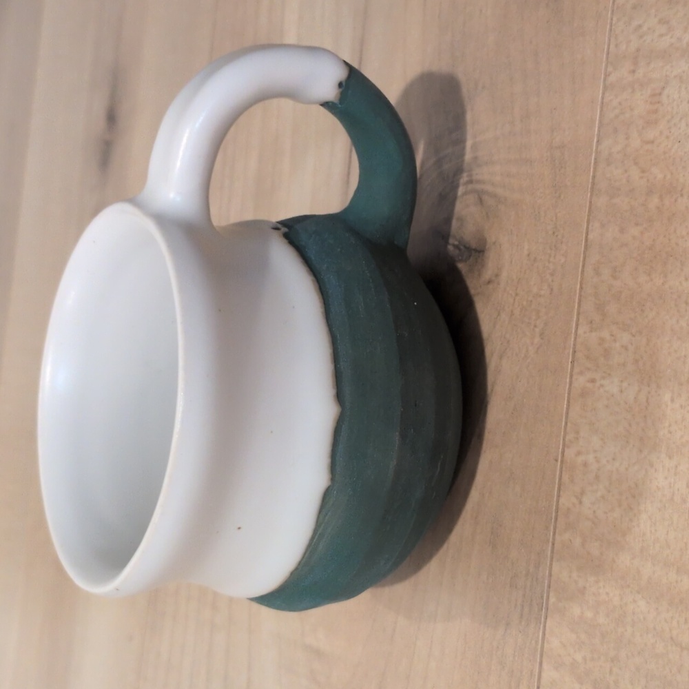 Handmade Color block Pottery Mug